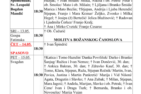 ŠESTA VAZMENA NEDJELJA - 2026 -OKOMITO-1 ŠESTA VAZMENA NEDJELJA - 2026 -OKOMITO-1