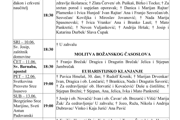 DESETA NEDJELJA KROZ GODINU - 2026 -OKOMITO-1 DESETA NEDJELJA KROZ GODINU - 2026 -OKOMITO-1