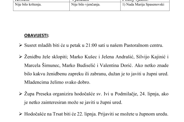 DESETA NEDJELJA KROZ GODINU - 2026 -OKOMITO-2 DESETA NEDJELJA KROZ GODINU - 2026 -OKOMITO-2