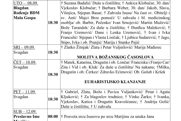 DVADESET TREĆA NEDJELJA KROZ GODINU - 2026 -OKOMITO-1 DVADESET TREĆA NEDJELJA KROZ GODINU - 2026 -OKOMITO-1