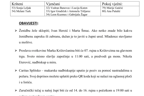DVADESET TREĆA NEDJELJA KROZ GODINU - 2026 -OKOMITO-2 DVADESET TREĆA NEDJELJA KROZ GODINU - 2026 -OKOMITO-2